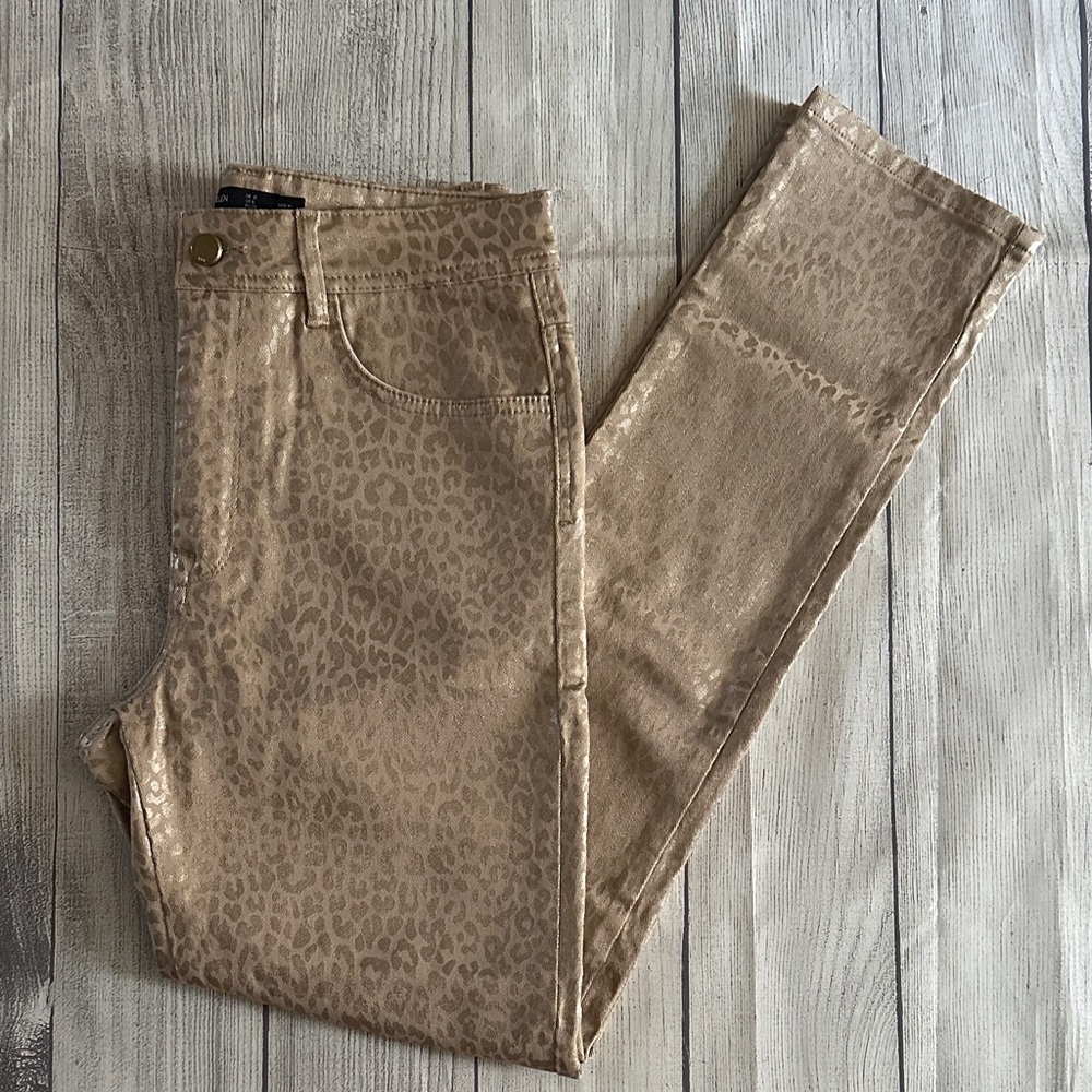 Karen Millen Size 6 Leopard Print Skinny‎ Jeans